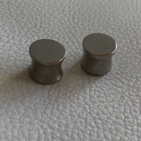 ❤️ Metal 00g double flare plugs - Picture 1 of 4